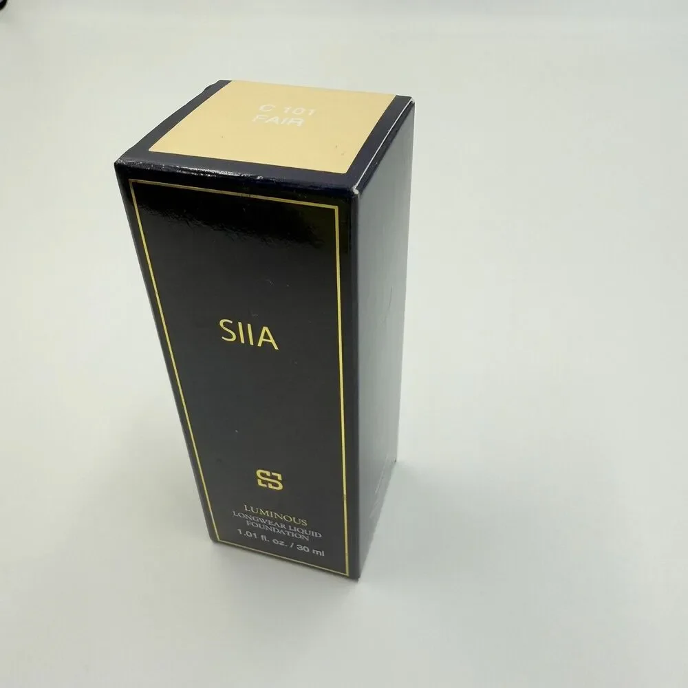 LUMINOUS LONGWEAR LIQUID FOUNDATION C 101 FAIR SIIA COSMETICS